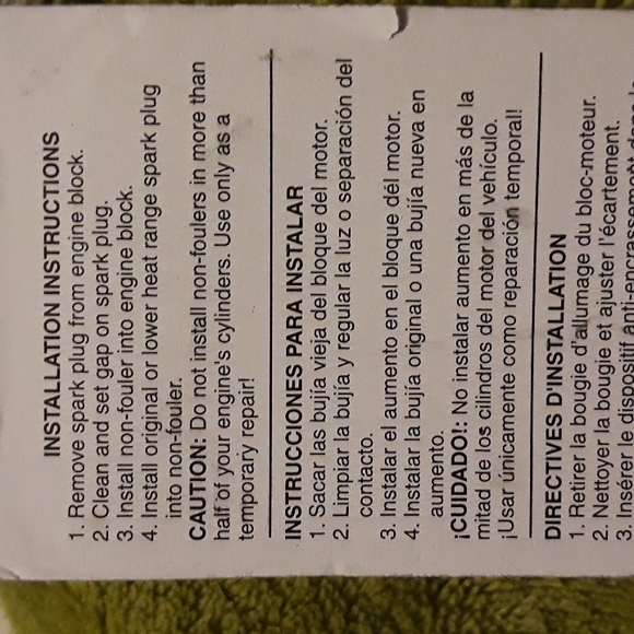 Tapered Spark PLUG NON FOULERS  New set of 8 (4 packs of 2) part #42008 - Picture 3 of 6